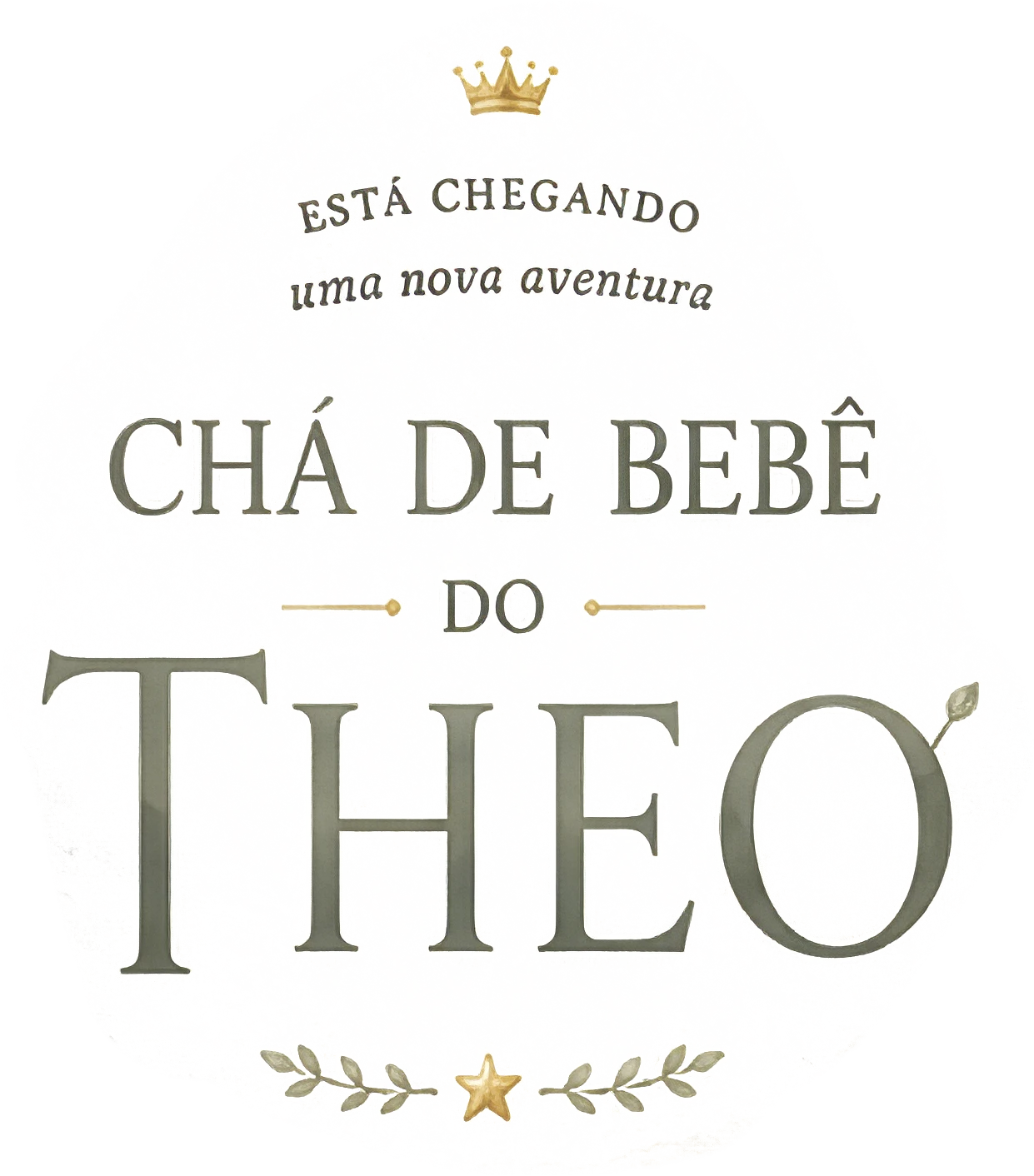 Está chegando uma nova aventura. Chá de Bebê do Theo.
